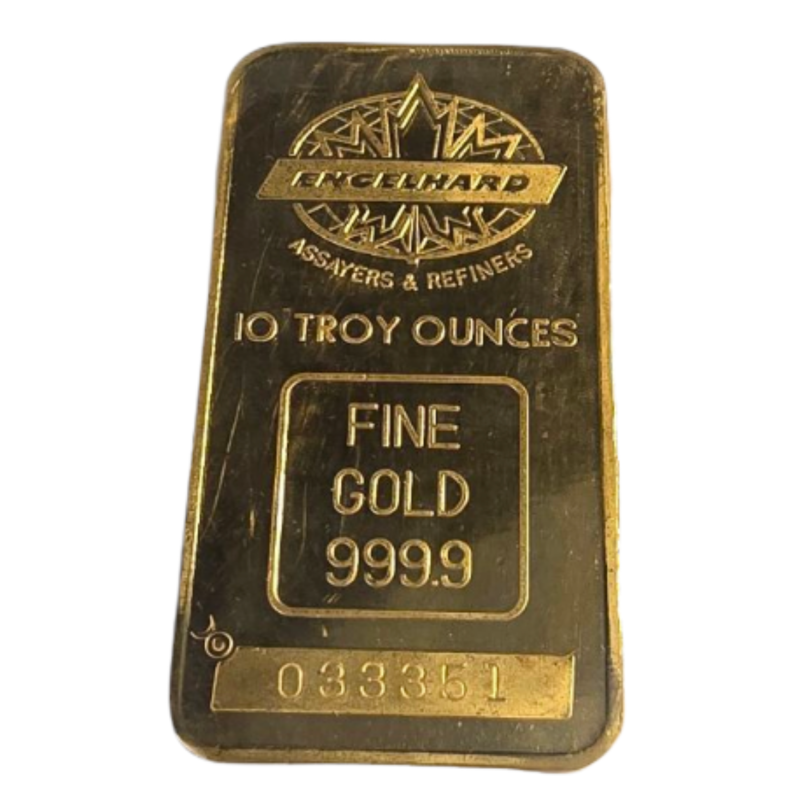 10 oz Gold Minted Bar – Engelhard (Vintage), image 0