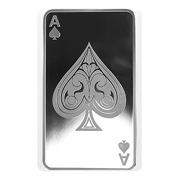 10 oz Silver Ace of Spades Bar .9999