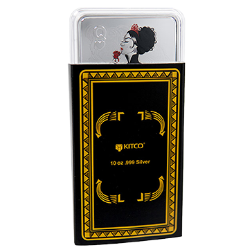 Buy 10 oz Silver Bar Queen of Hearts, image 3