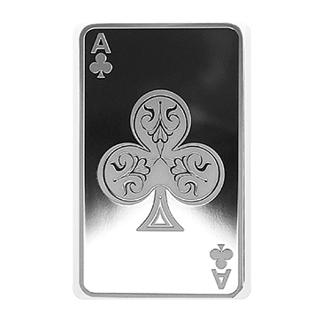 10 oz Silver Bar - Ace of Clubs