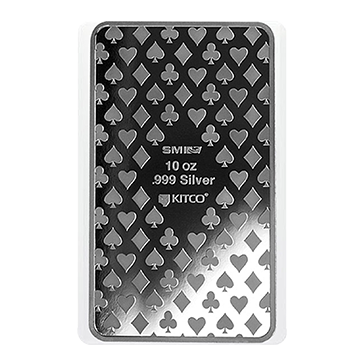 Buy 10 oz Silver Bar - Ace of Diamonds, image 1