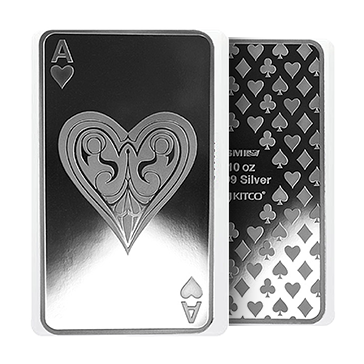 Buy 10 oz Silver Bar Set - 4 Aces, image 4