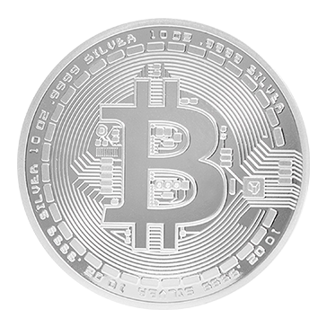 10 oz Silver Bitcoin Round .9999