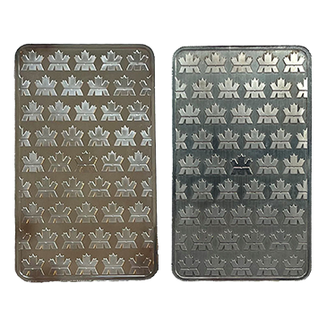 10 oz Royal Canadian Mint Silver Bars (wear and tear), image 2