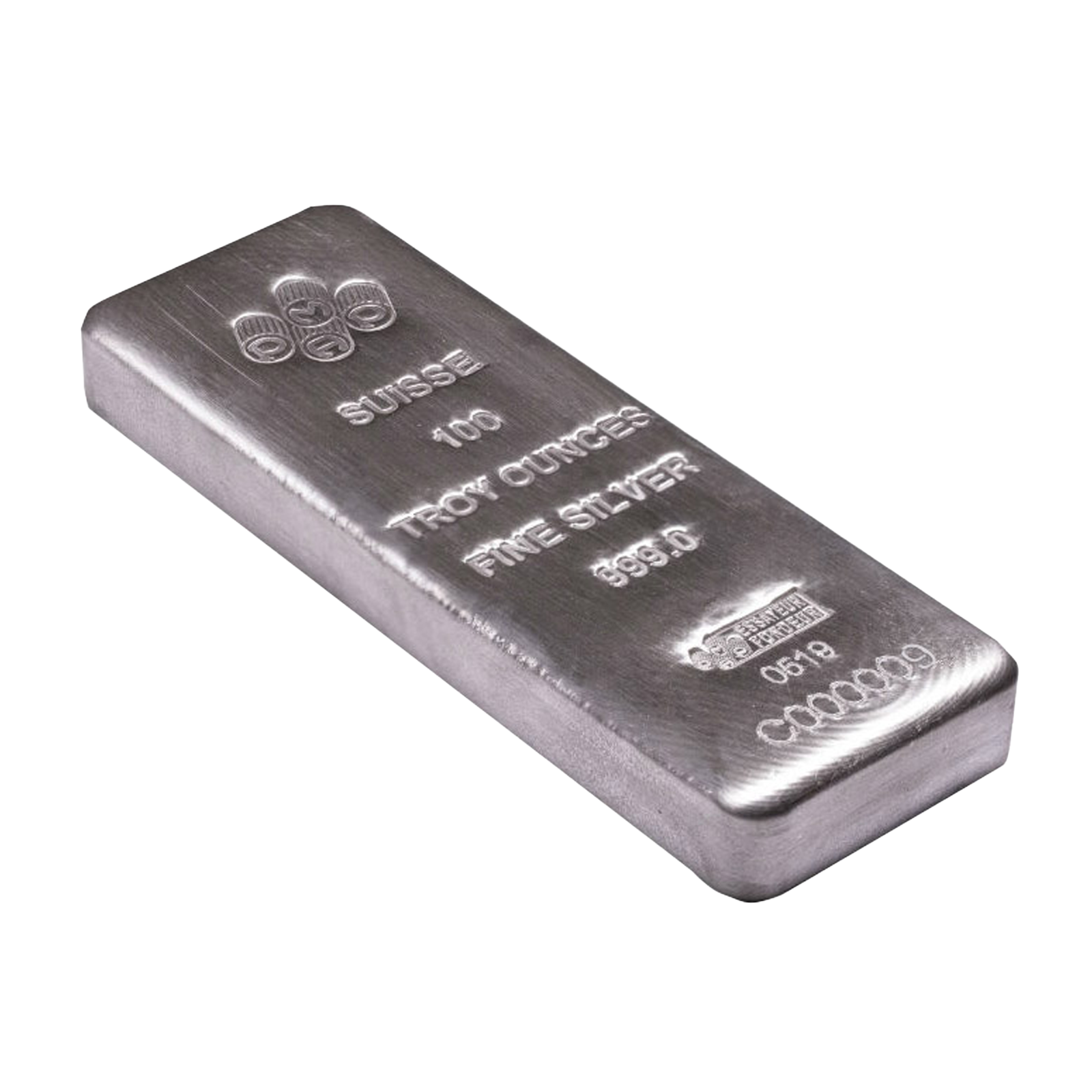 100 oz Silver Bars - PAMP Suisse (w/Assay Certificate), image 1