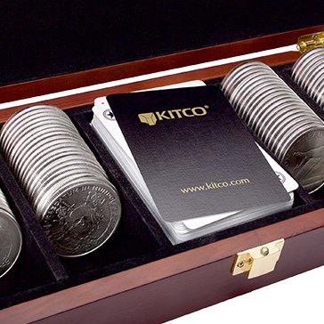 Buy 100 oz Silver Round Poker Set, image 1