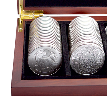 Buy 100 oz Silver Round Poker Set, image 3