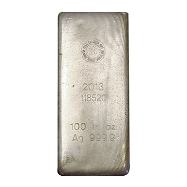 100 oz Silver Royal Canadian Mint Bar .9999 (Previous Design)