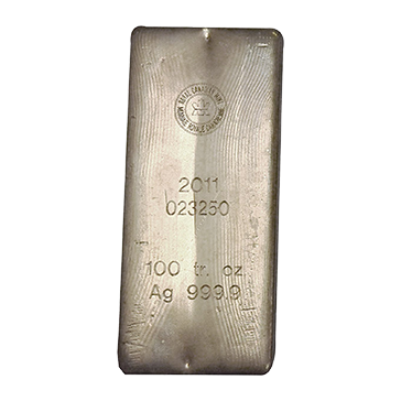 100 oz Silver Bars - Royal Canadian Mint (Previous Design) .9999 pure, image 1