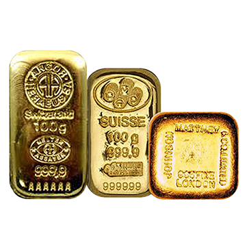 100 g Gold Bar Cast, image 0
