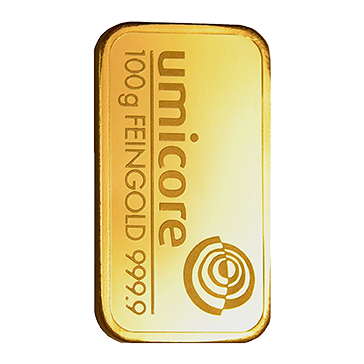 100 gram Gold Bars, image 1
