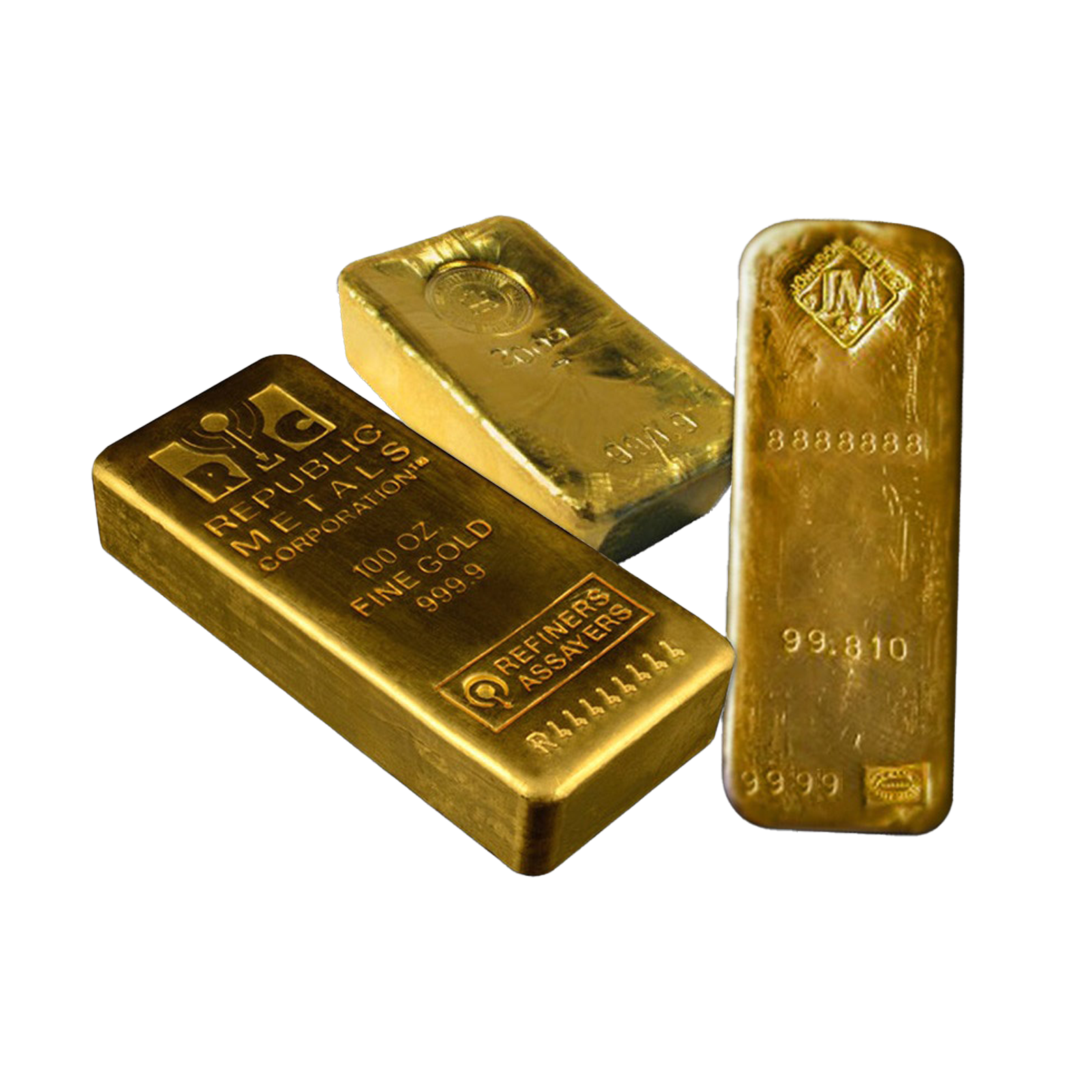 100 oz Gold Bars, image 0