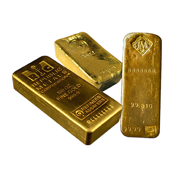 100 oz Gold Good Delivery List Bar