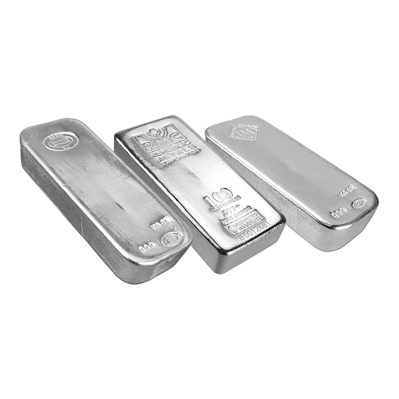 100 oz Silver Bars, image 0