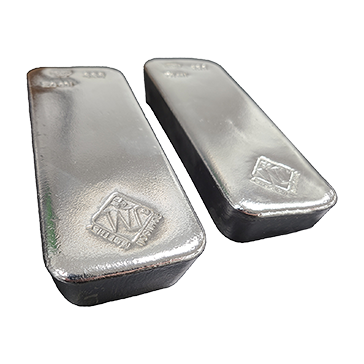 100 oz Silver Bars - Johnson Matthey | New Generation (poured), image 1