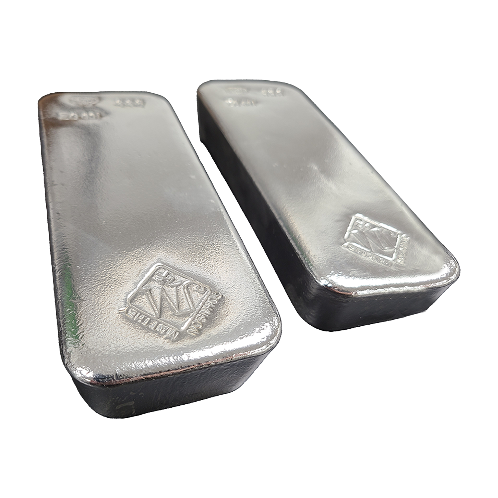 100 oz Silver Bars - Johnson Matthey | New Generation (poured), image 1