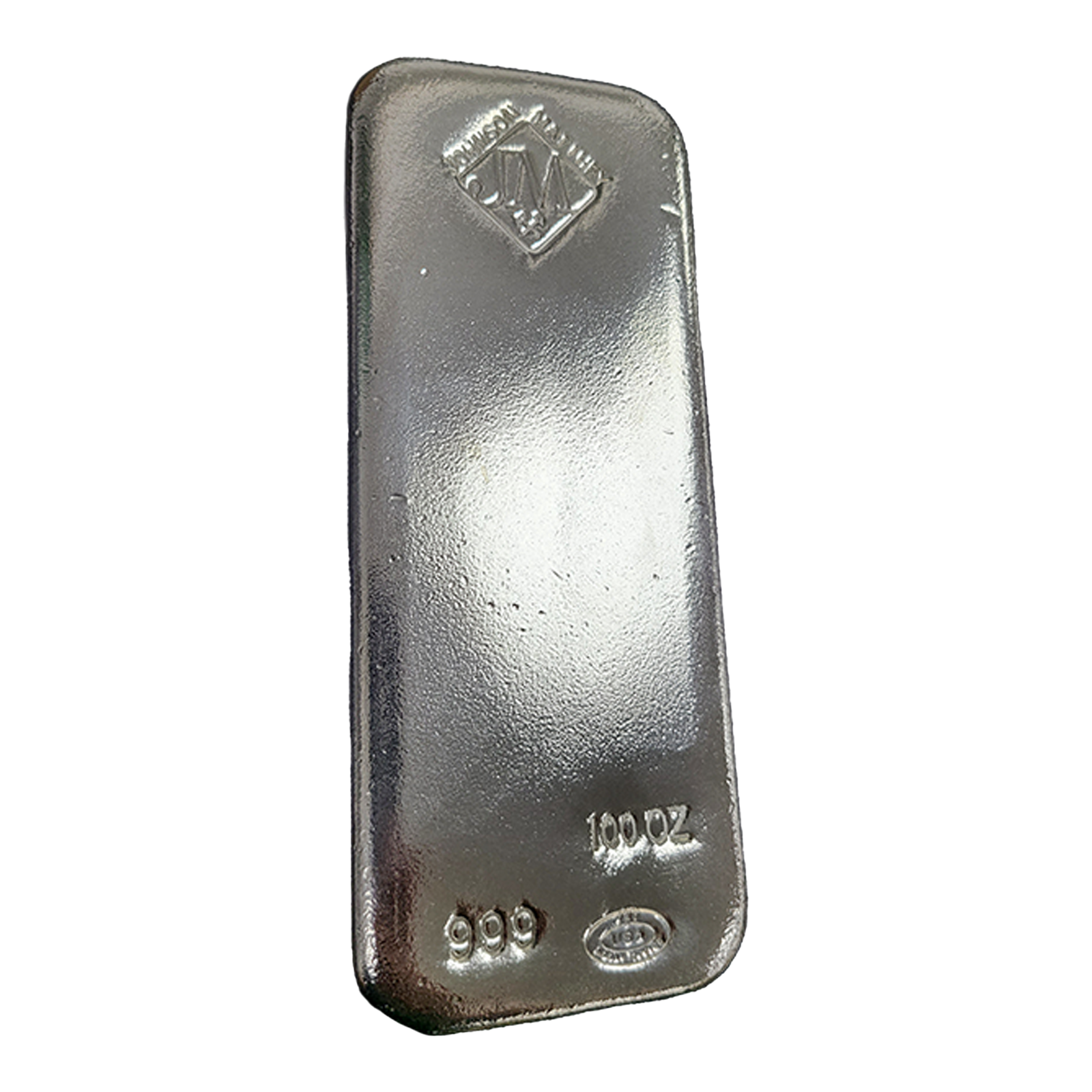100 oz Silver Bars - Johnson Matthey | New Generation (poured), image 2