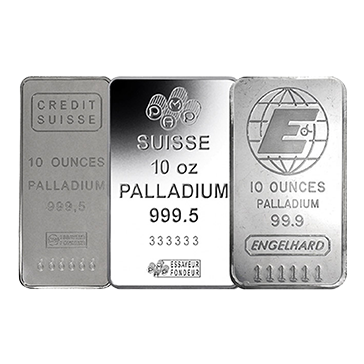 10 oz Palladium Bar 0.999+