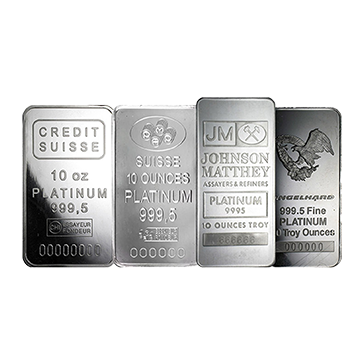 10 oz Platinum Bars, image 0