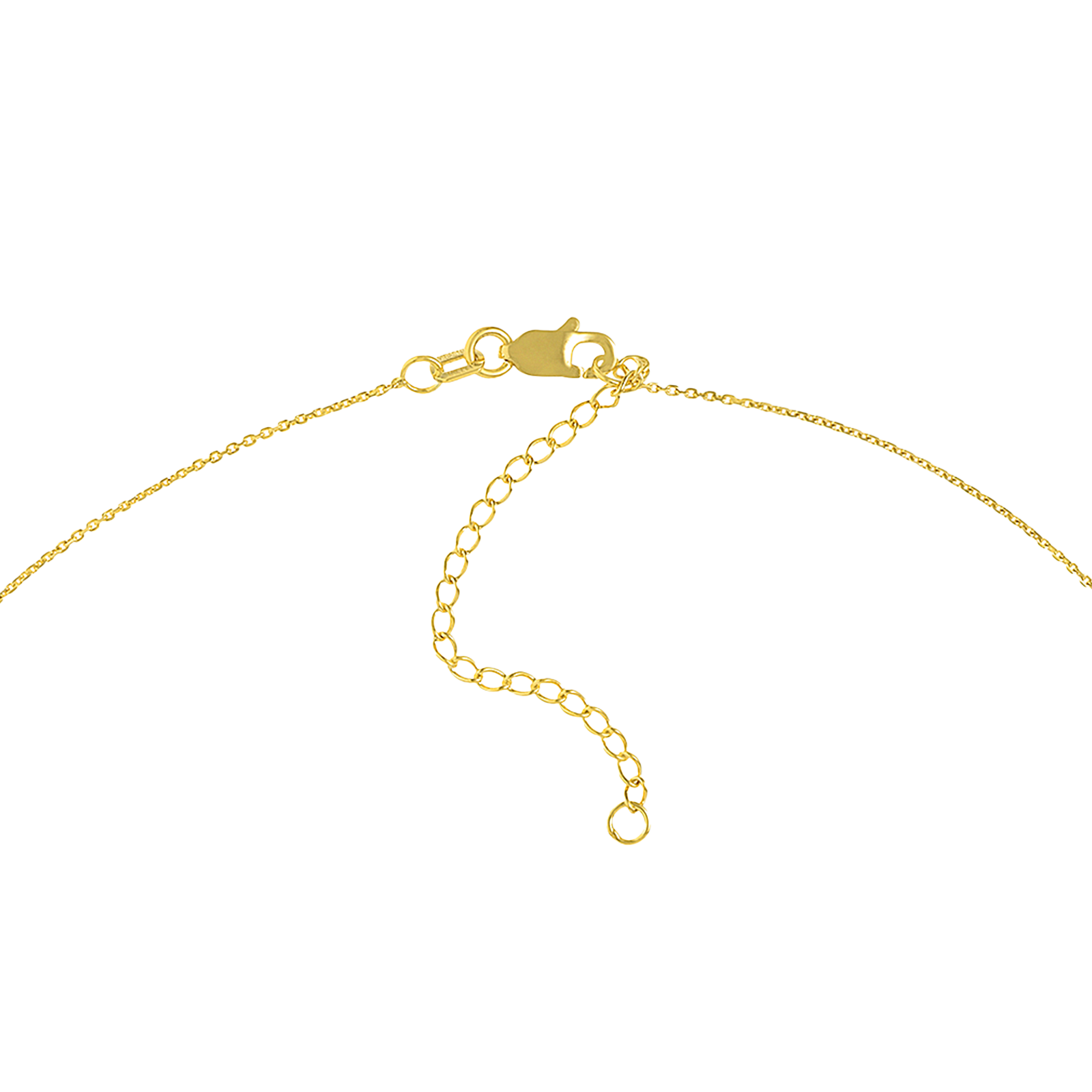Buy 14K Yellow Gold Mini Sideways Cross Necklace, image 3