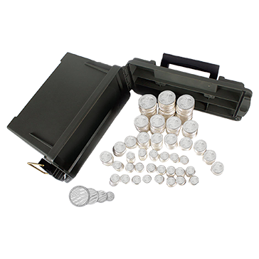 150 oz Silver EAGLE ROUNDS Kitco Cache Kit, image 0