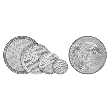 150 oz Silver EAGLE ROUNDS Kitco Cache Kit, image 2