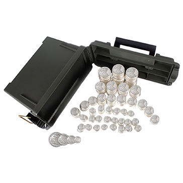 150 oz Silver WALKING LIBERTY Kitco Cache Kit