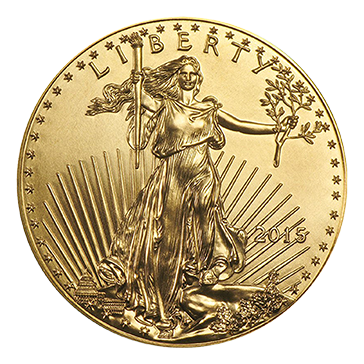 1/10 oz American Gold Eagle Coins, image 1