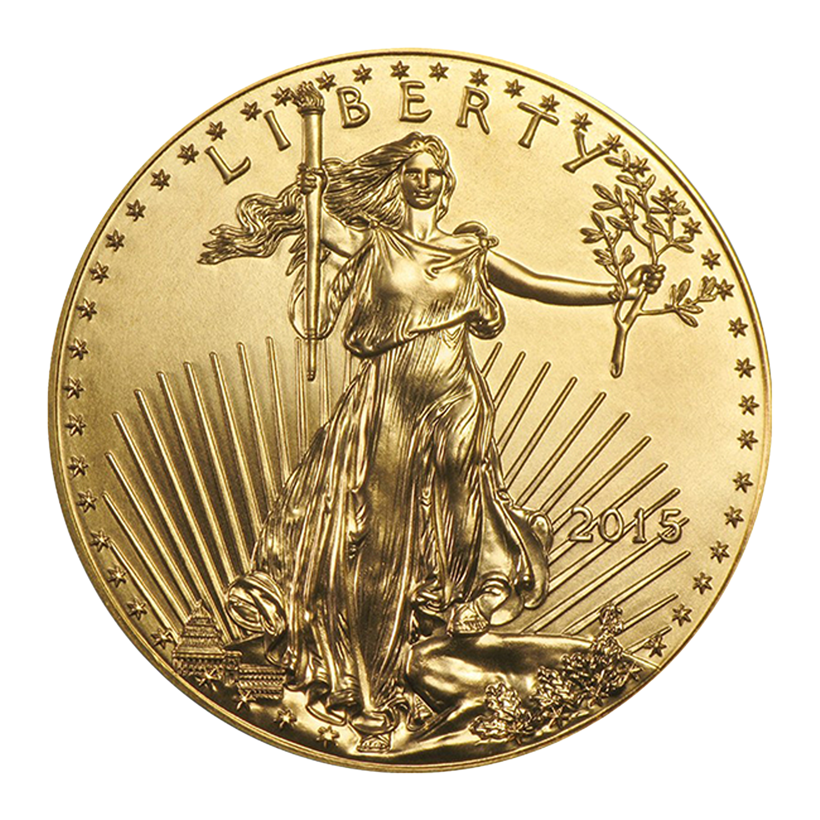 1/10 oz American Gold Eagle Coins, image 1