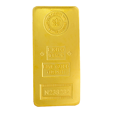 1 kg Gold Royal Canadian Mint Bar