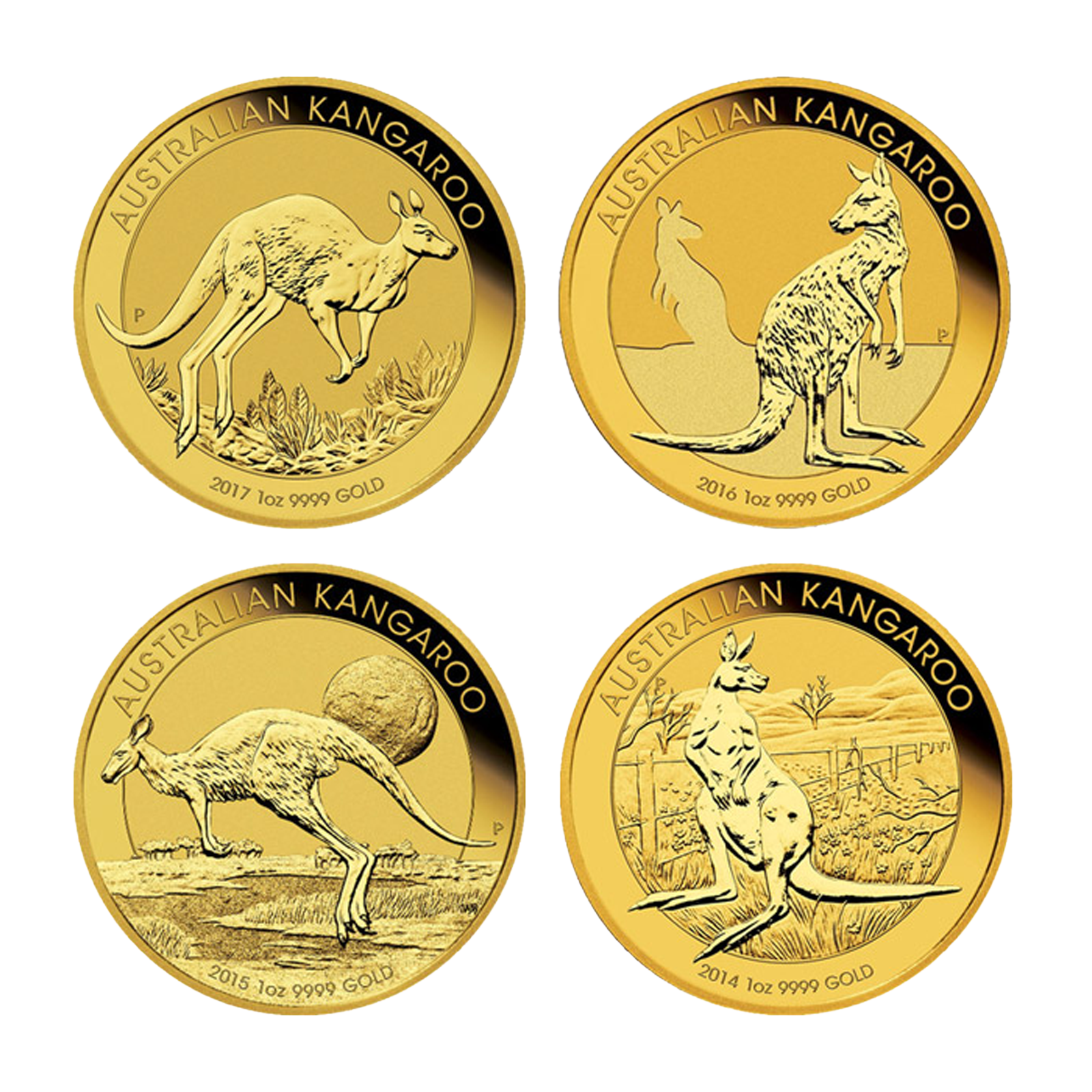 1 oz Gold Kangaroo Coins (Random Year), image 0