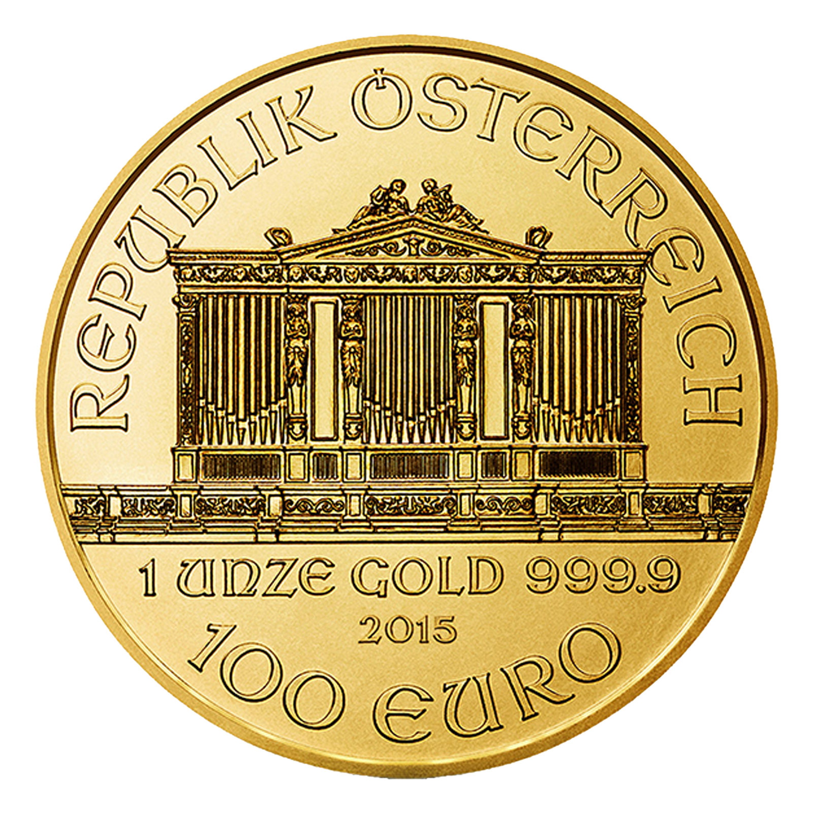 1 oz Gold Philharmonic Coins, image 1