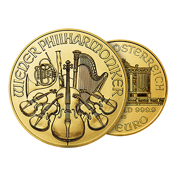 1 oz Gold Philharmonic Coins, image 2