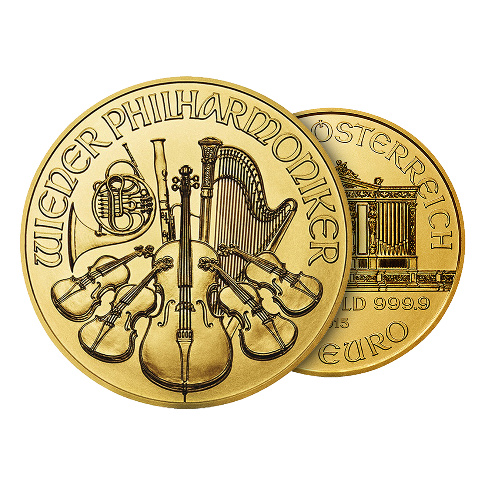 1 oz Gold Philharmonic Coins, image 2