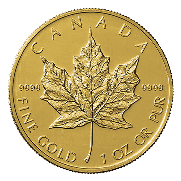 1 oz Gold Canadian Maple Leaf Coin