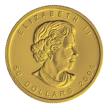 1 oz Gold Canadian Maple Leaf Coin, image 0
