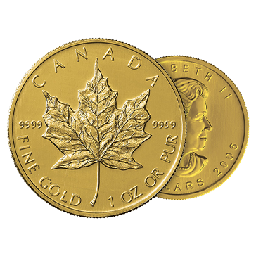 1 oz Gold Canadian Maple Leaf Coin, image 0
