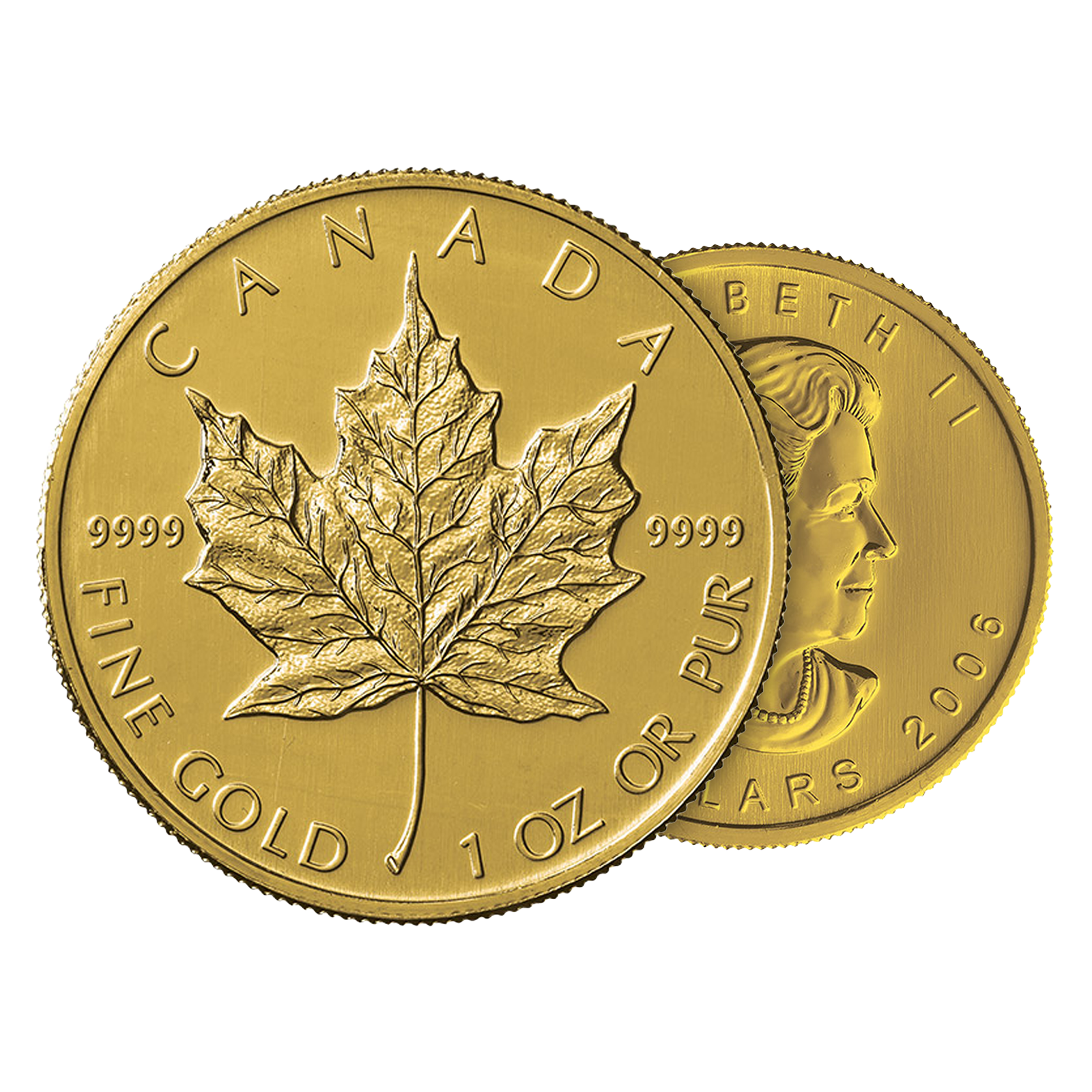 1 oz Gold Maple Leaf Coins, image 2