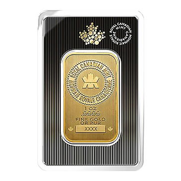 1 oz Gold Royal Canadian Mint Bar (Latest Design only), image 0