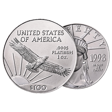 1 oz Platinum American Eagle Coin, image 2