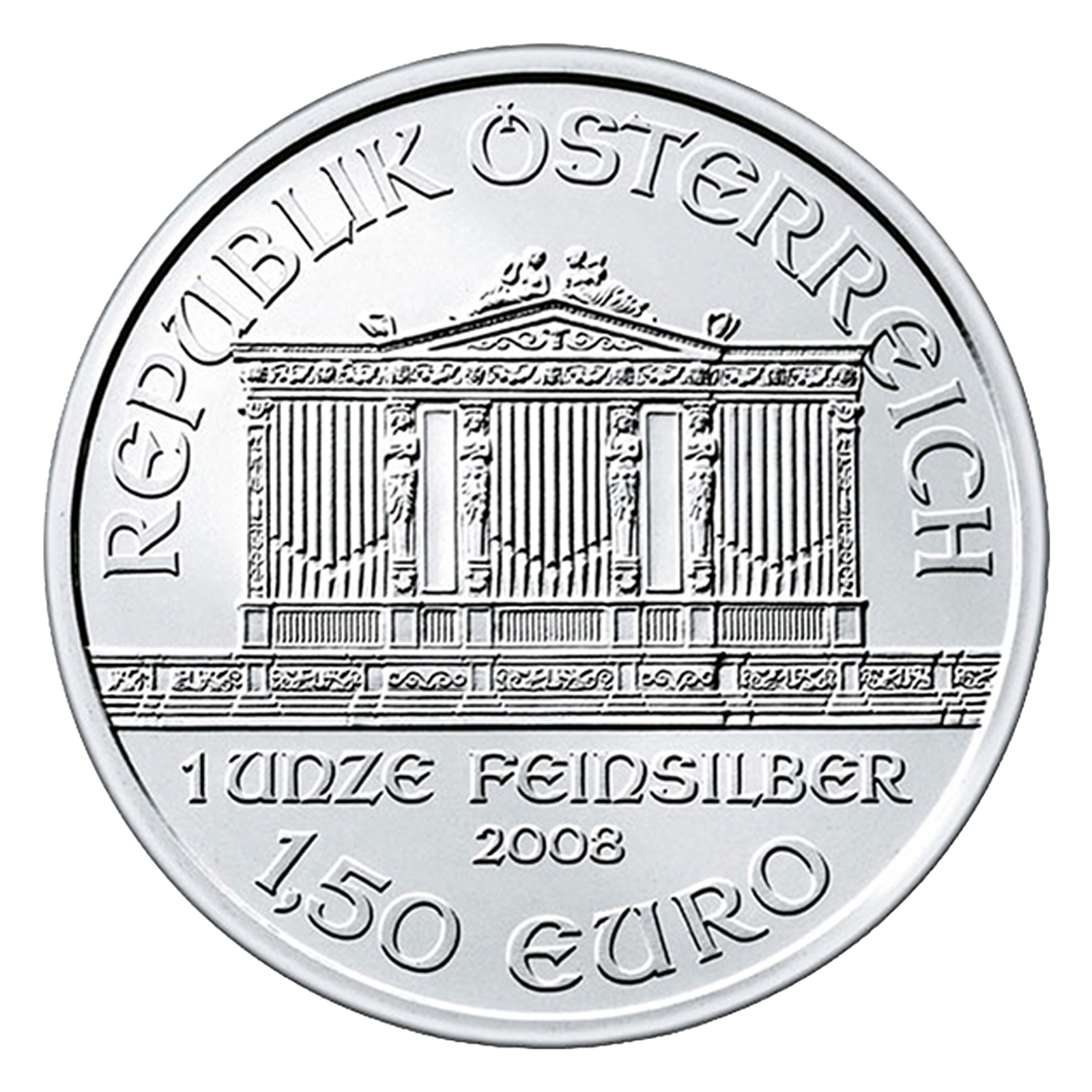 1 oz Silver Austrian Philharmonic Coin, image 0