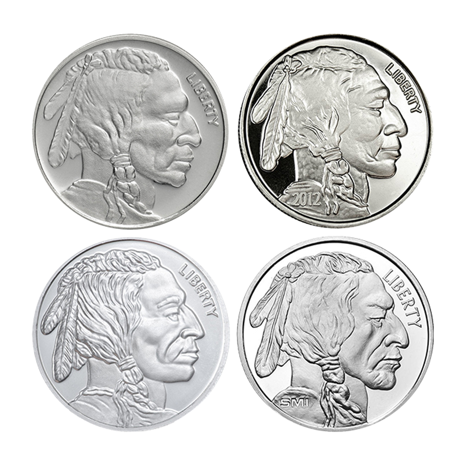 1 oz Silver Buffalo Rounds (Various Mints), image 1