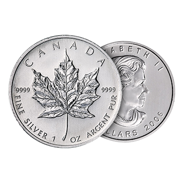 1 oz Silver Canadian Maple Leaf Coin, image 0