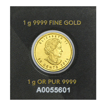 1 gram Gold MapleGram Coins (Random Year), image 1