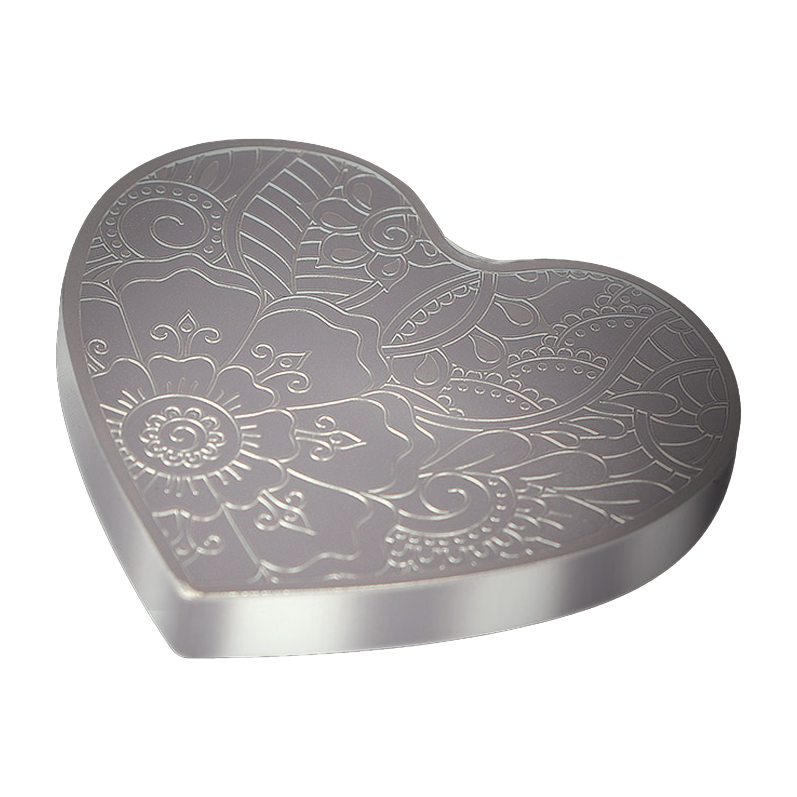 Buy 2 oz Pure Silver Heart Medallion .999, image 0