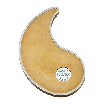 Buy 2 oz Pure Silver Gold Plated Yin Yang Round, image 3