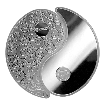 2 oz Pure Silver Yin Yang Round