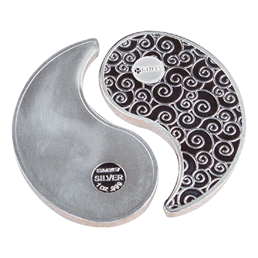 Buy 2 oz Silver Rounds Yin Yang, image 1