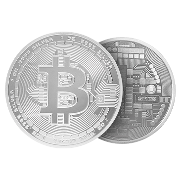 Buy 2 oz Silver Bitcoin Round .9999, image 2