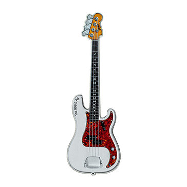 2 oz Silver Fender® Dynamic Duo Precision Bass® Guitar & Bassman® Amp Coin, image 2